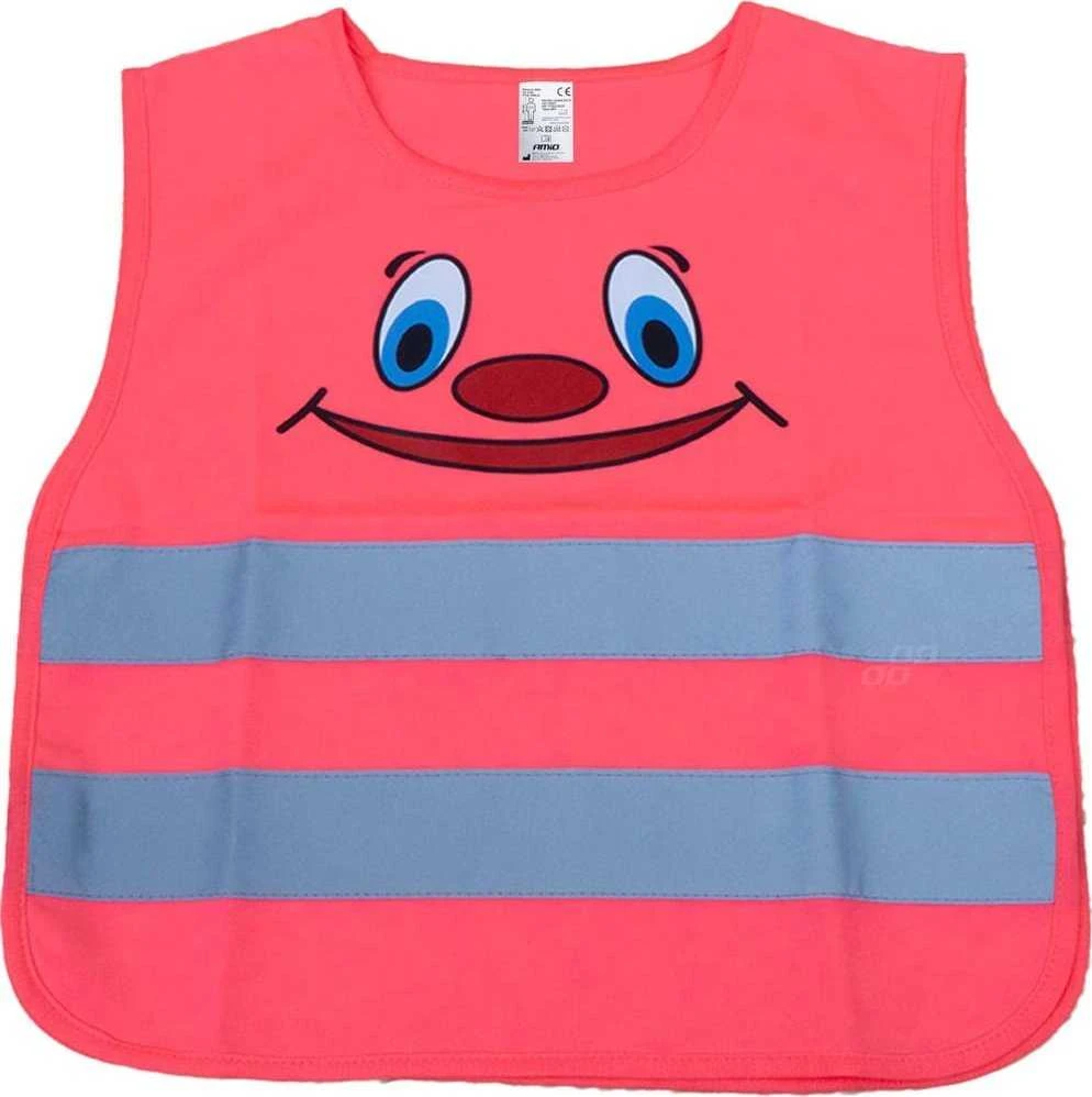 Vaikiška atšvaitinė liemenė SMILE, rožinė AMIO-03988