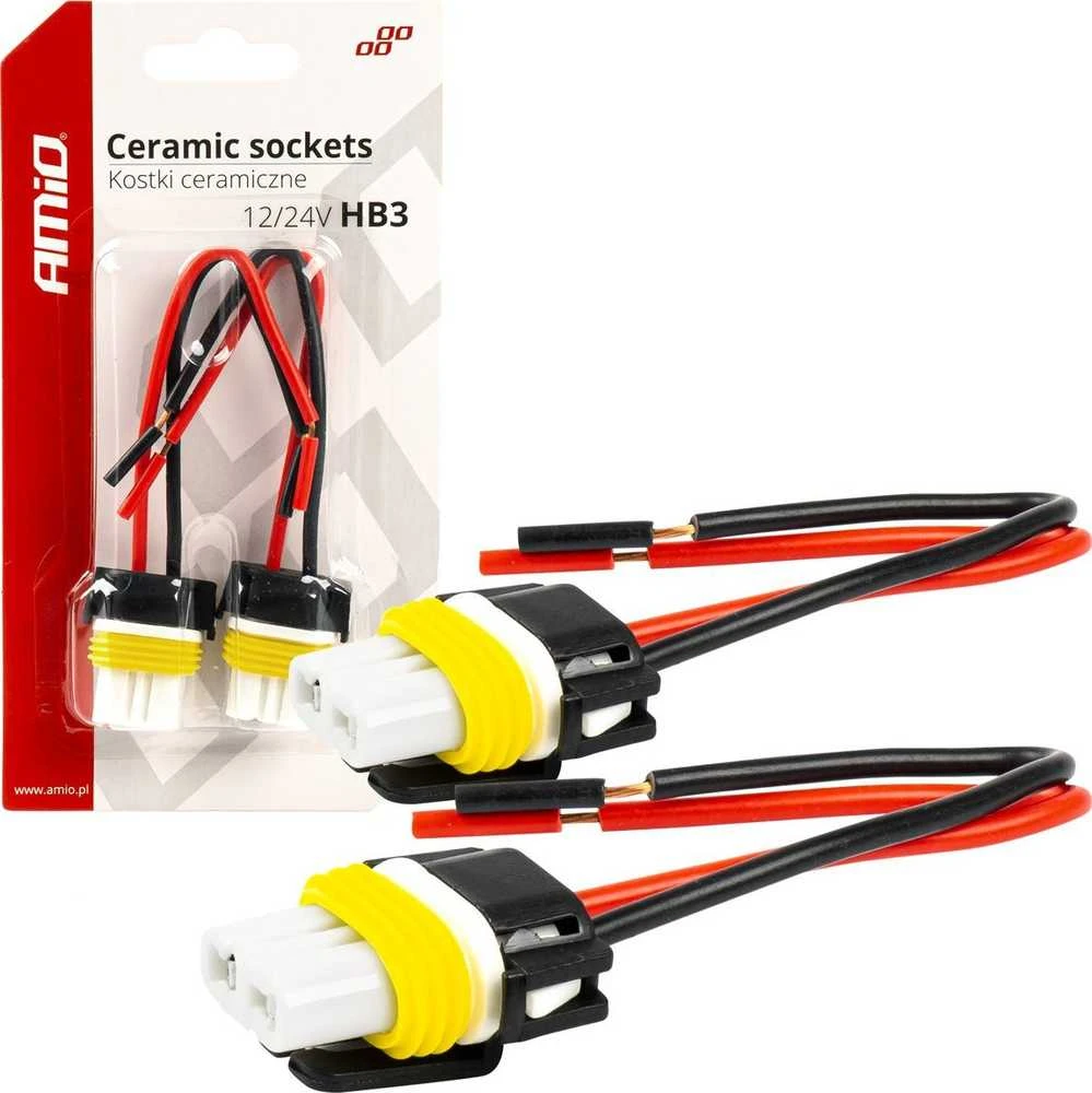 Keramikiniai lizdai HB3 9005, 2 vnt., AMIO-03058