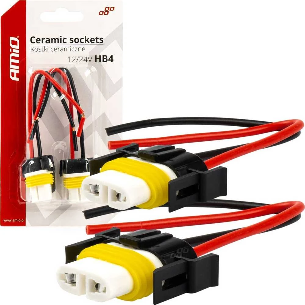 Keramikiniai lizdai HB4 9006, 2 vnt., AMIO-03059