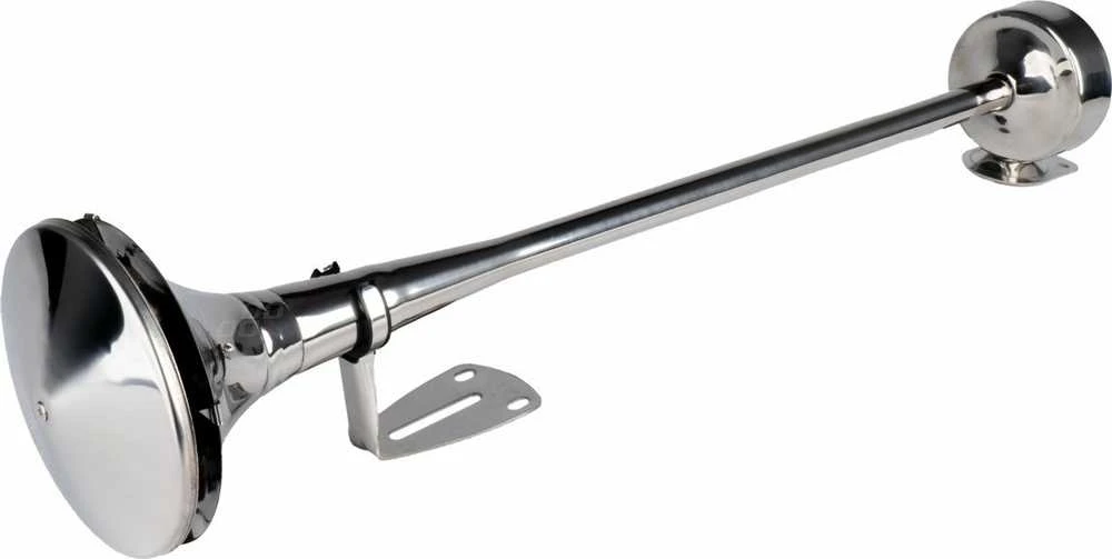 Garso signalas – chromuotas, 620 mm, 115 dB, 12/24V, LowTone, AMIO-04078