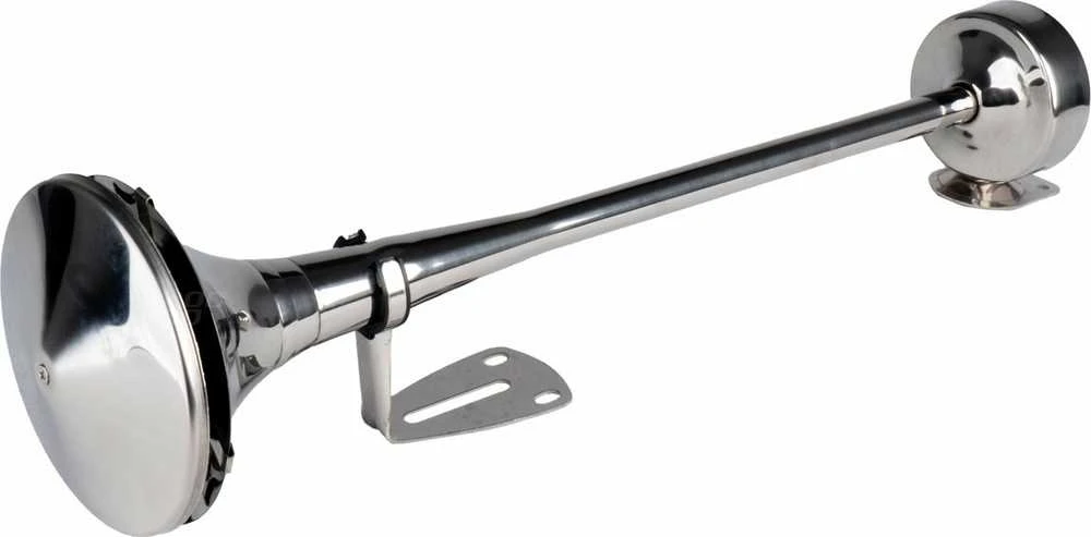 Garso signalas – chromuotas, 520 mm, 115 dB, 12/24V, HighTone, AMIO-04077