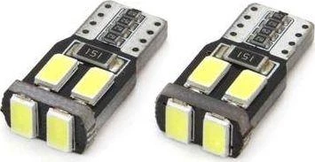 LED lemputės Canbus 6SMD 5730 T10 W5W baltos amio-01622