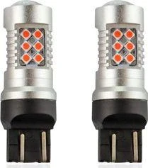 Raudonos LED T20 lemputės su 24SMD diodais pora