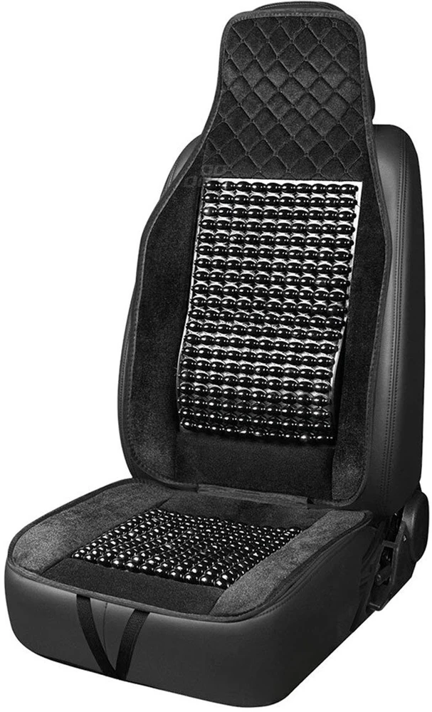 Amio Automobilio sėdynės kilimėlis su karoliukais CSM-16, 45x120 cm - juoda