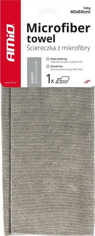 Mikropluošto šluostė poliravimui 40×60 cm, 340 gsm AMIO-03743