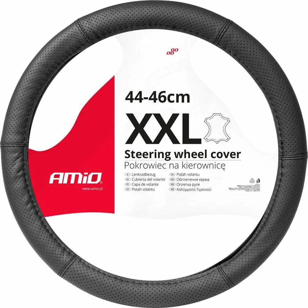 Amio Automobilio vairo užvalkalas 44-46 cm, natūrali oda, SWC-50-XXL
