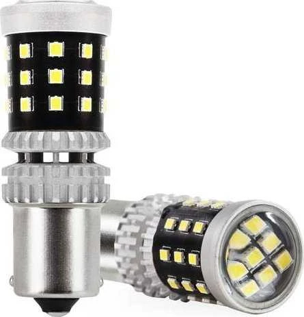 LED lemputės Canbus 2016 39SMD 1156 BA15S P21W R10W R5W baltos 12V 24V amio-02799