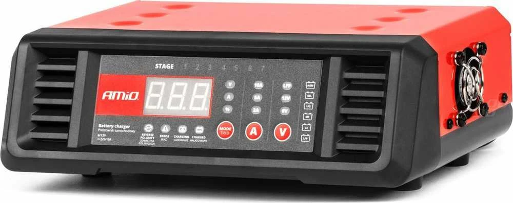 Skaitmeninis akumuliatoriaus įkroviklis 10A 6V/12V AMIO-04056