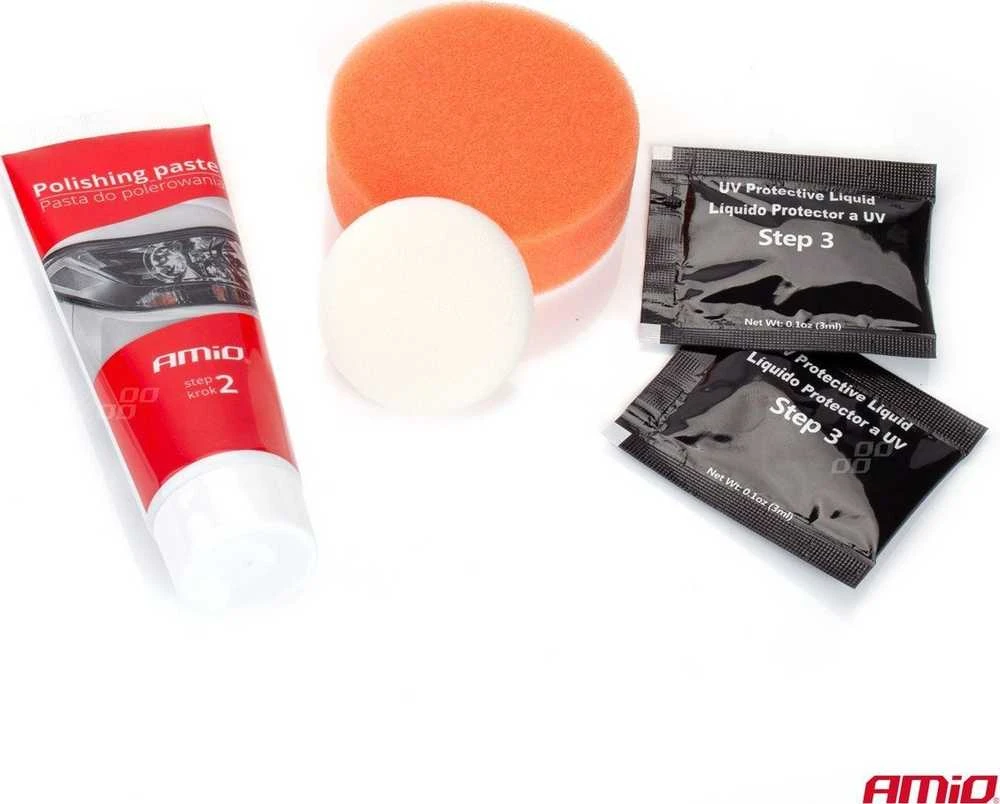Žibintų atnaujinimo rinkinys, rankinis poliravimas AMIO-02892