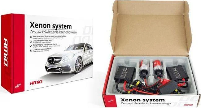 Xenon H7M 4300K rinkinio dėžutės turinys