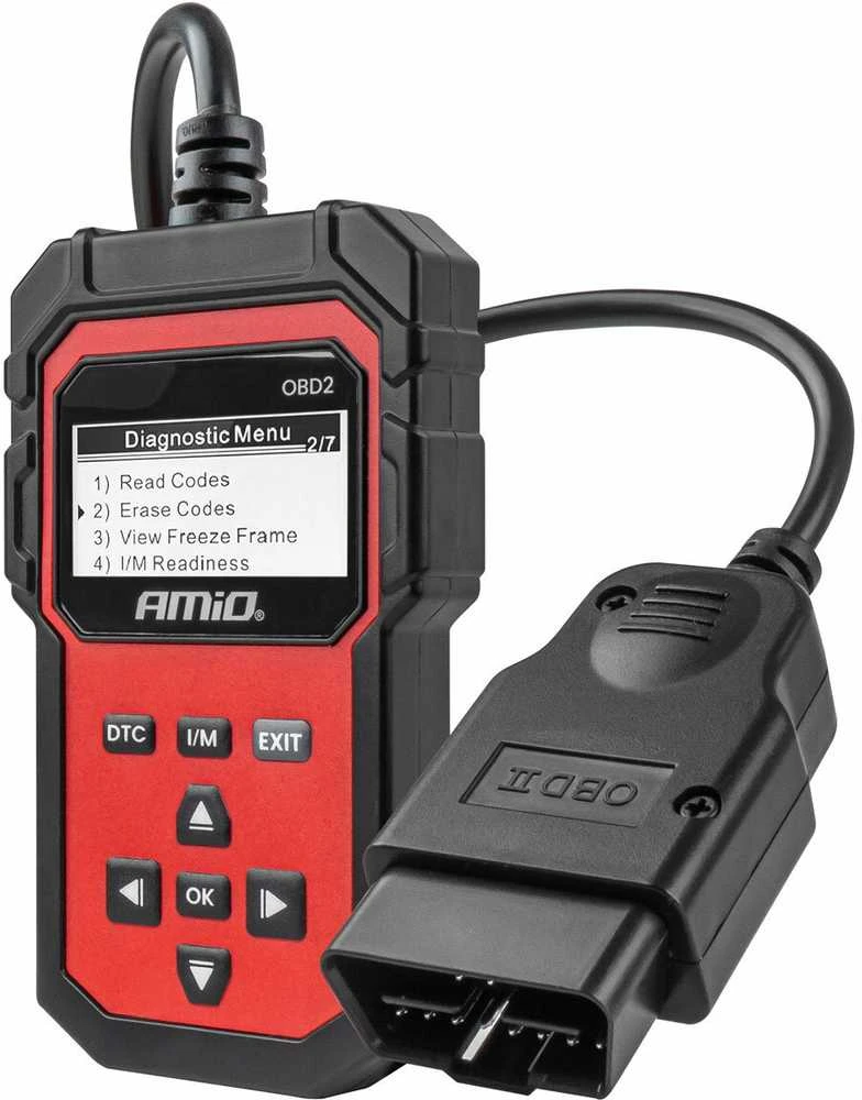 OBD2 diagnostikos skaitytuvas AMIO-04730, 155×85×25 mm