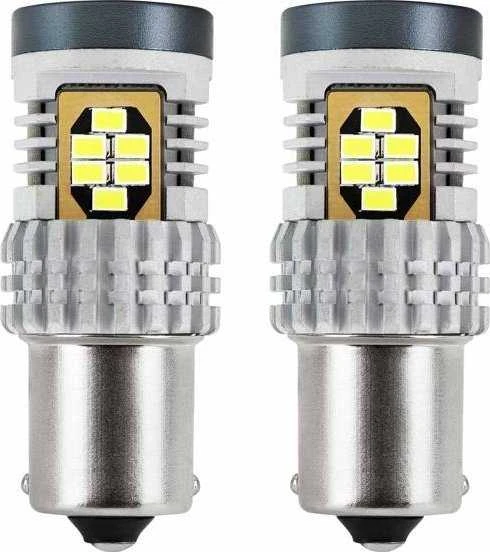 LED lemputės Canbus 3020 24SMD 1156 BA15S P21W R10W R5W baltos 12V 24V amio-02797