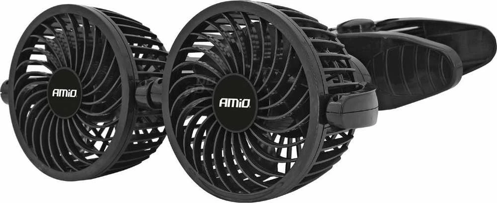 Amio Automobilio ventiliatorius su spaustuku 2x4" 24V