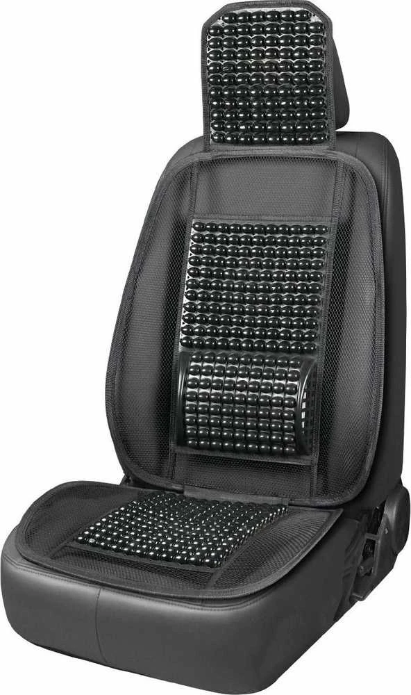 Amio Automobilio sėdynės kilimėlis su karoliukais 125 x 52 cm - juoda