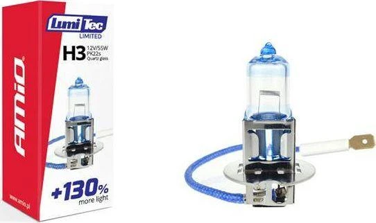Halogeninė lemputė H3 12V 55W „Lumitec Limited“ +130% amio-02131