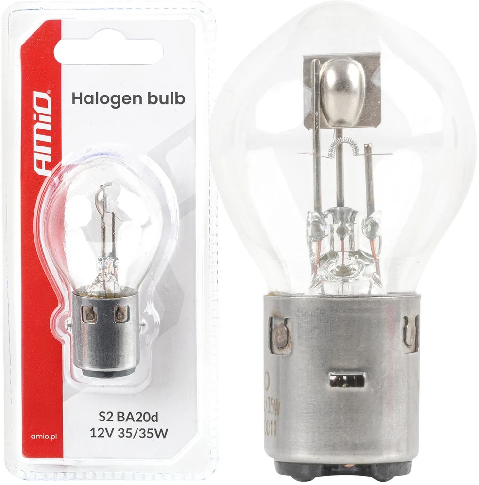 Halogeninė lemputė s2 12v 35/35w ba20d lizdinė plokštelė amio-04919