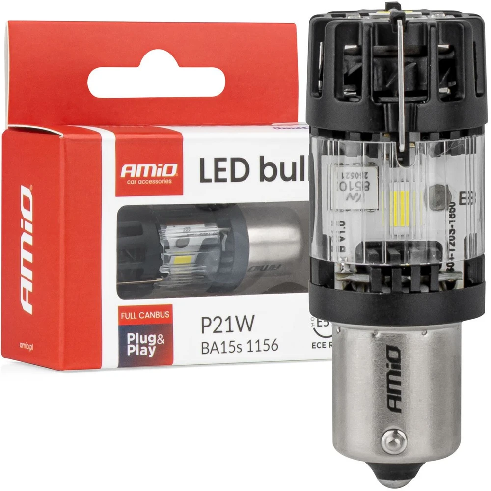 LED lemputė P21W BA15s 12V