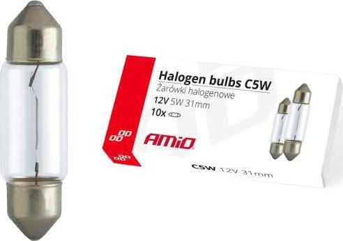Halogeninės lemputės C5W festono formos 31mm 12V 10 vnt. amio-02553