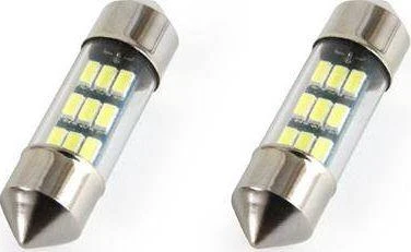 Standartinės 3014 9SMD LED lemputės, su girlianda, C5W, C10W, C3W, 31 mm, baltos, 12V, amio-01089