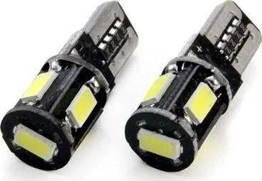 LED lemputės Canbus 5SMD 5730 T10 W5W baltos amio-01628