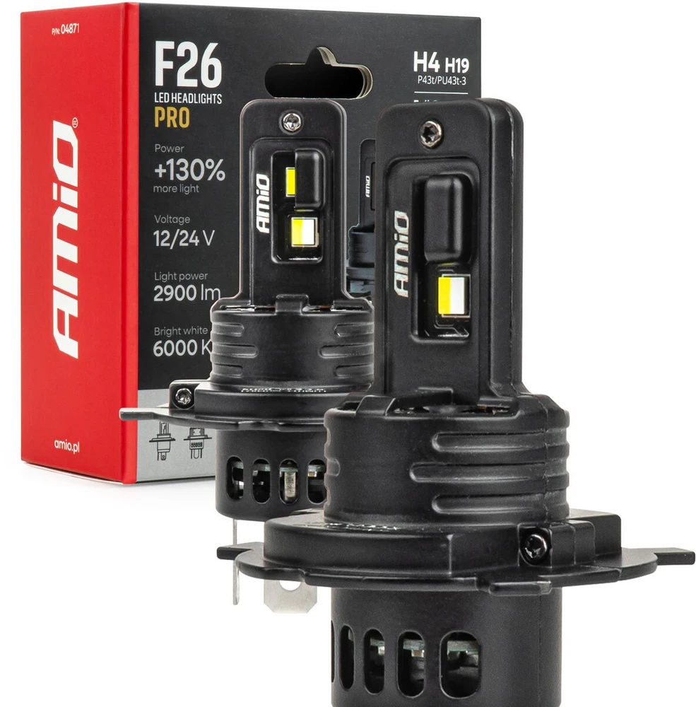 LED automobilinės lemputės H4/H19 F26 PRO LumiTec LIMITED +130% DUO FULL CANBUS 12V/24V AMIO-04871