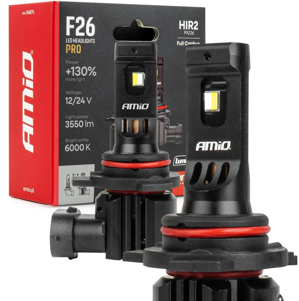 LED automobilinės lemputės HIR2 F26 PRO LumiTec LIMITED +130% DUO FULL CANBUS 12V/24V AMIO-04876