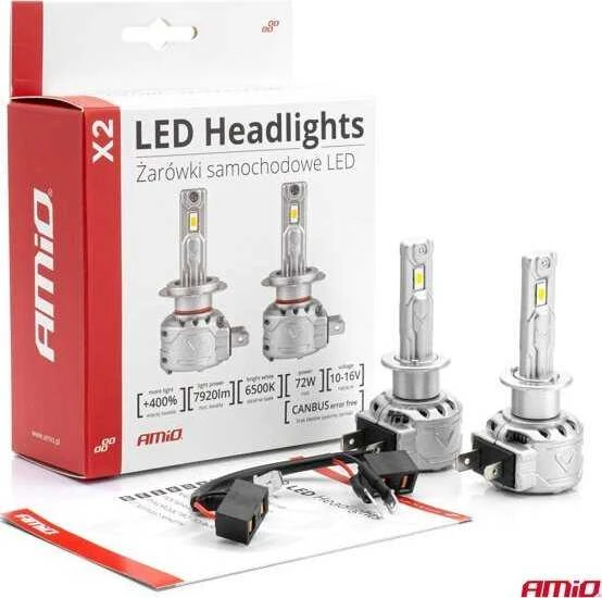 AMiO X2 H1 LED lemputės su pakuote