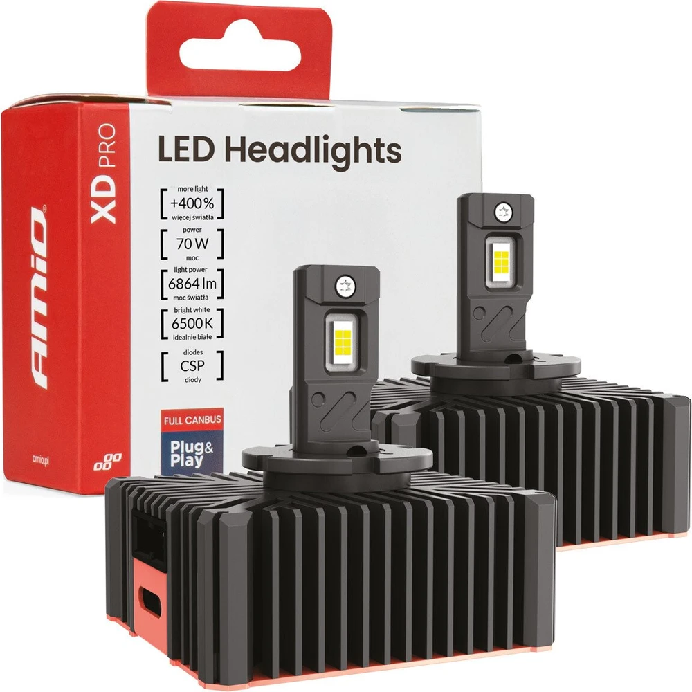 LED žibintų lemputės XD PRO D5S FULL CANBUS AMIO-04683