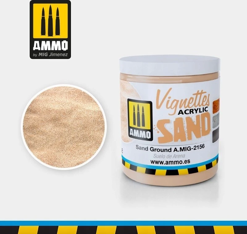 AMMO by MIG Jimenez AMMO MIG akrilinis purvas SAND GROUND, 100 ml, dioramų dirvožemiui