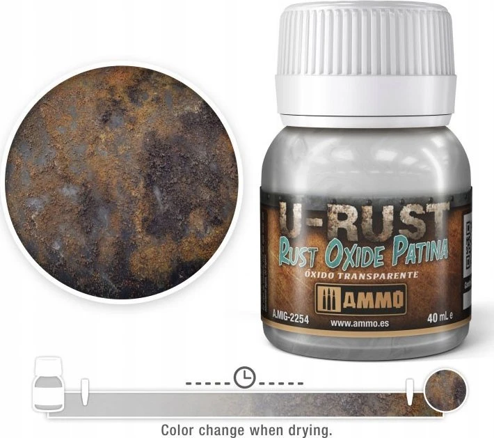 AMMO by MIG Jimenez AMMO MIG Rust Oxide Patina – rūdžių efektas modeliams, 40 ml (2254)