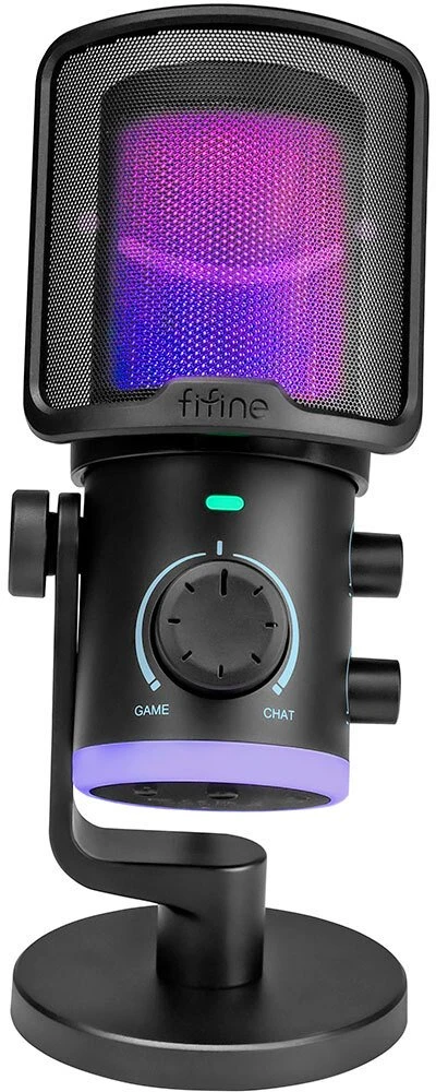 Fifine Technology FIFINE AmpliGame AM6 RGB Juodas (Juodas) Kondensatorinis Mikrofonas