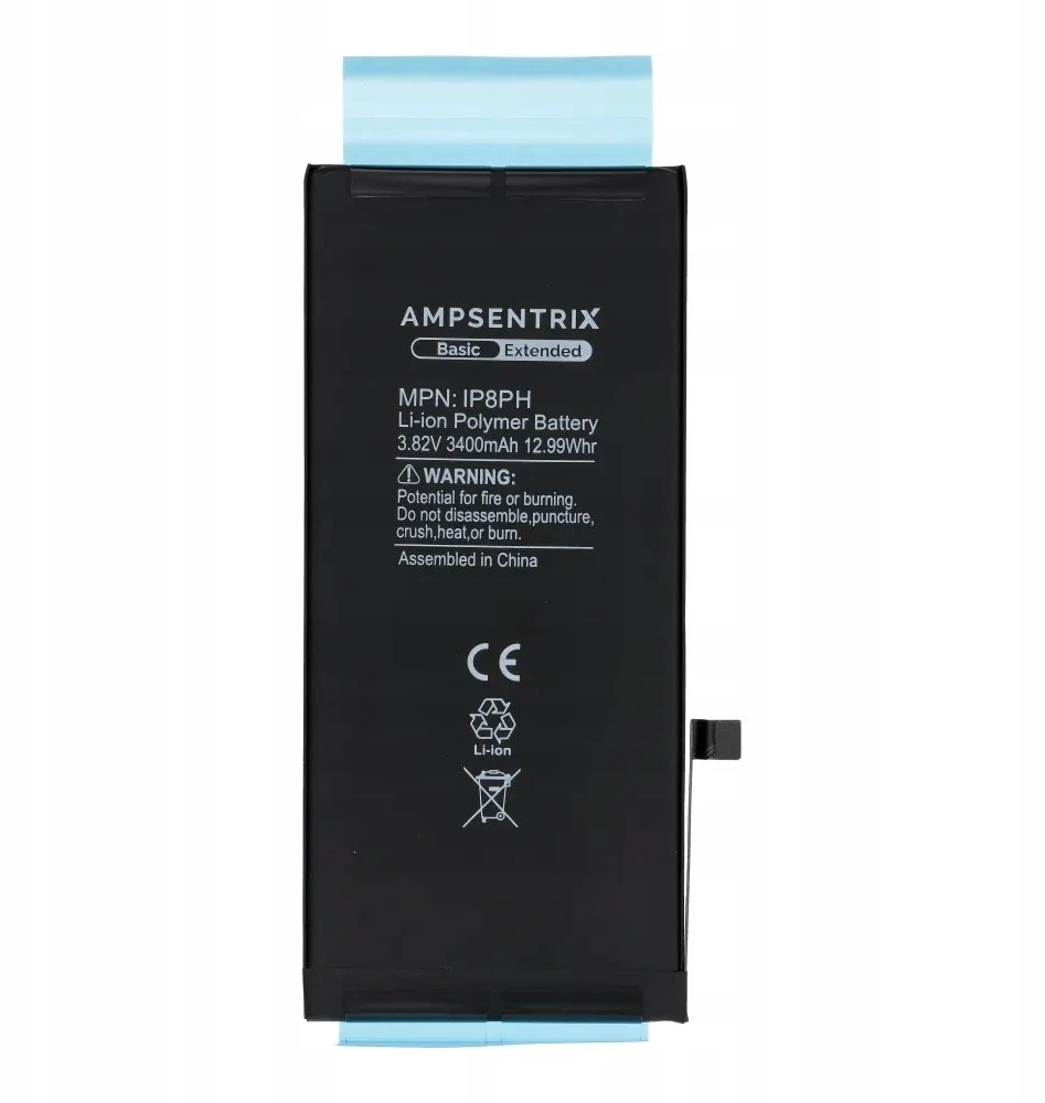 Inne „Oem AmpSentrix Basic“ baterija, skirta „iPhone 8 Plus“ (didelės talpos 3400 mAh)