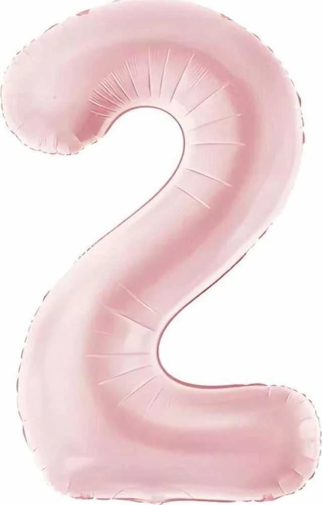 Party Deco „PartyDeco“ balionų folija. 2 numeris 86 cm šviesiai rožinis 76143