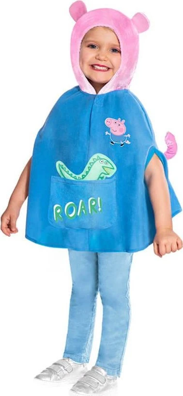 Peppa Pig Riethmuller Europe George'o Cape'o vaikiškas kostiumas 4-6 metų amžiaus