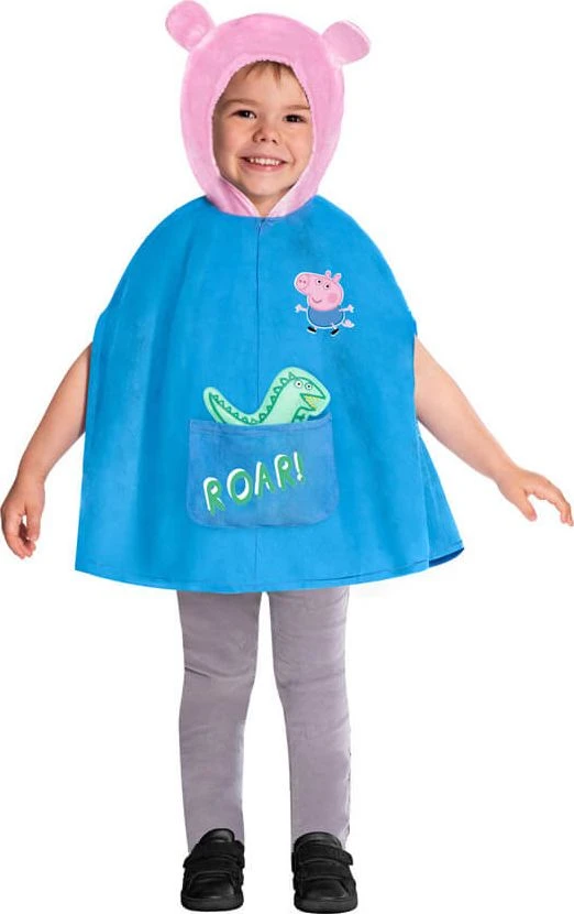 Peppa Pig Riethmuller Europe George'o Cape'o vaikiškas kostiumas 4-6 metų amžiaus
