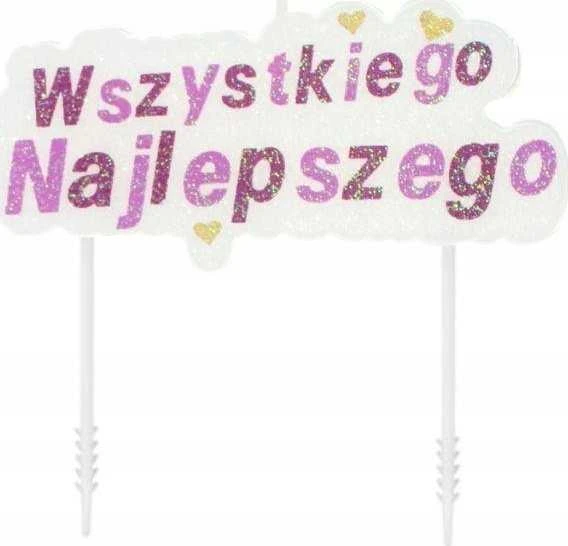 AMSCAN numerio žvakė 8 m, blizgi 9904383