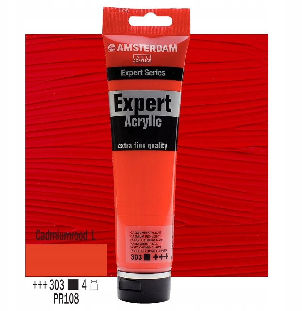 Amsterdam Amsterdam Expert Series Acrylic Tube Cadmium Raudona Light 303