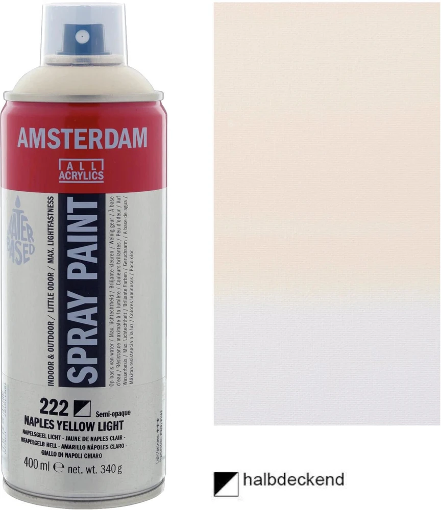 Amsterdam Amsterdam Purškiklis Paint Naples Geltona Light 222