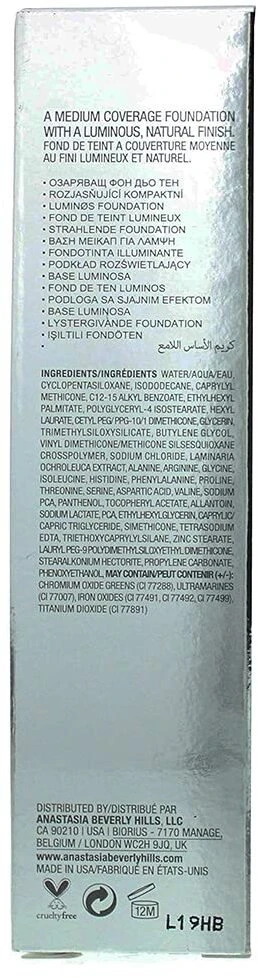 Anastasia Beverly Hills Luminous Luminous Finish skystas makiažo pagrindas, 30 ml