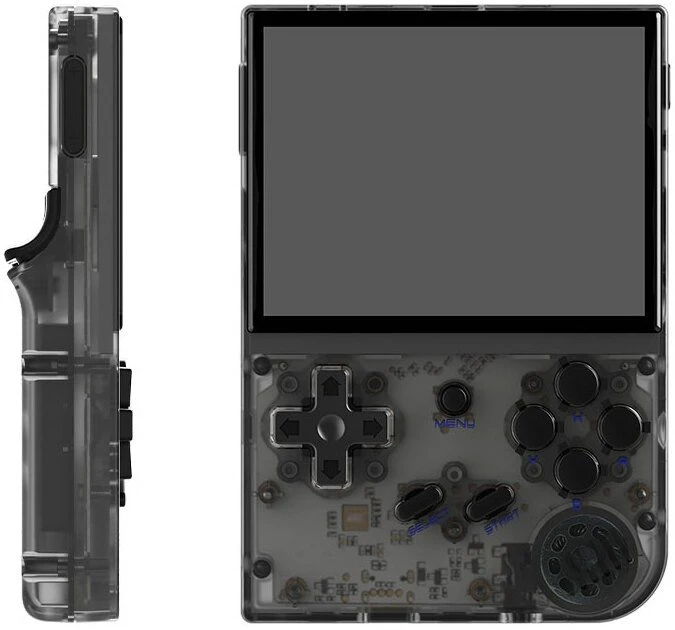 Retro gaming portable console ANBERNIC RG35XX (2024) Juodas/transparent