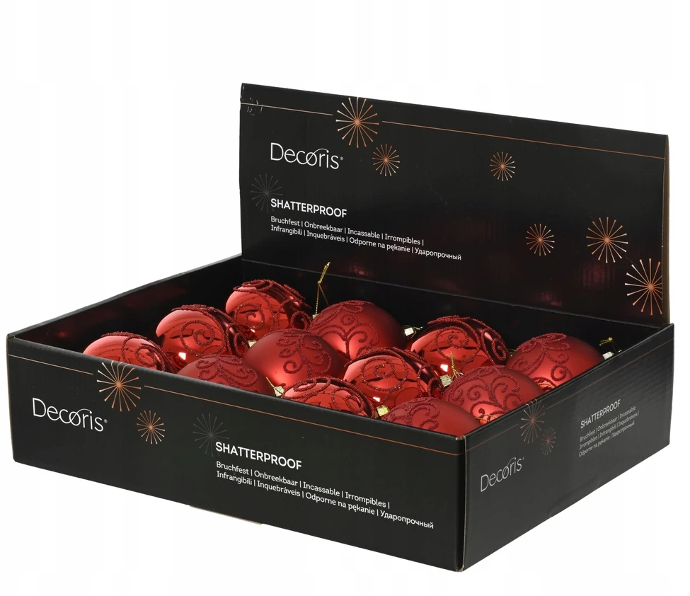 ROSA Christmas Tree toy Decoris 024876. red. polystyrene