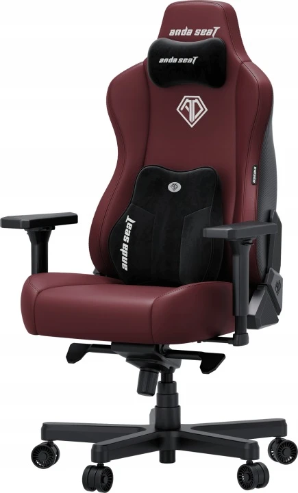 Žaidimų kėdė AndaSeat Kaiser 3E XL, Tamsiai raudonos spalvos, PVC oda