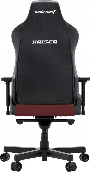 Žaidimų kėdė AndaSeat Kaiser 3E XL, Tamsiai raudonos spalvos, PVC oda