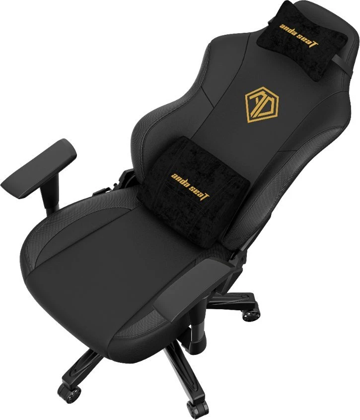 AndaSeat Anda Seat Phantom 3L juodas ir auksinis fotelis