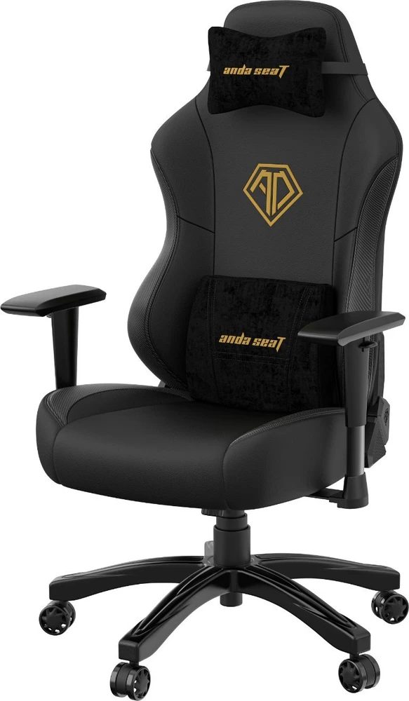 AndaSeat Anda Seat Phantom 3L juodas ir auksinis fotelis