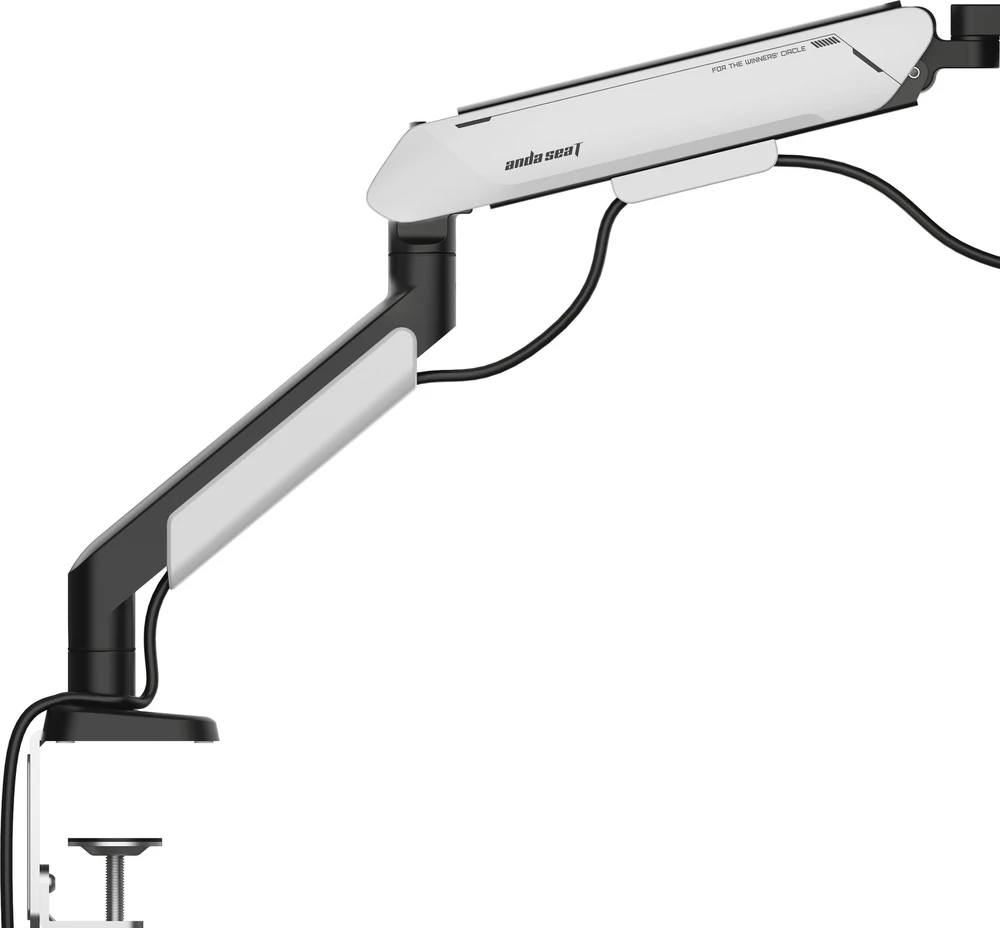 AndaSeat Anda Seat „Stealth II PRO“ 17–42 colių reguliuojamas pasukamas monitoriaus laikiklis, baltas
