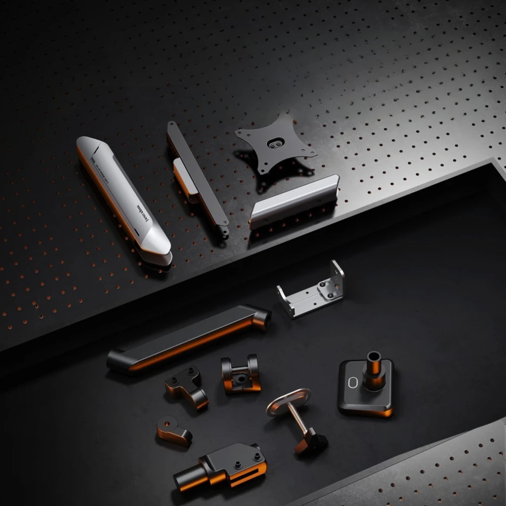 AndaSeat „Anda Seat Stealth II PRO RGB 17–42“ titano reguliuojamas pasukamas monitoriaus laikiklis