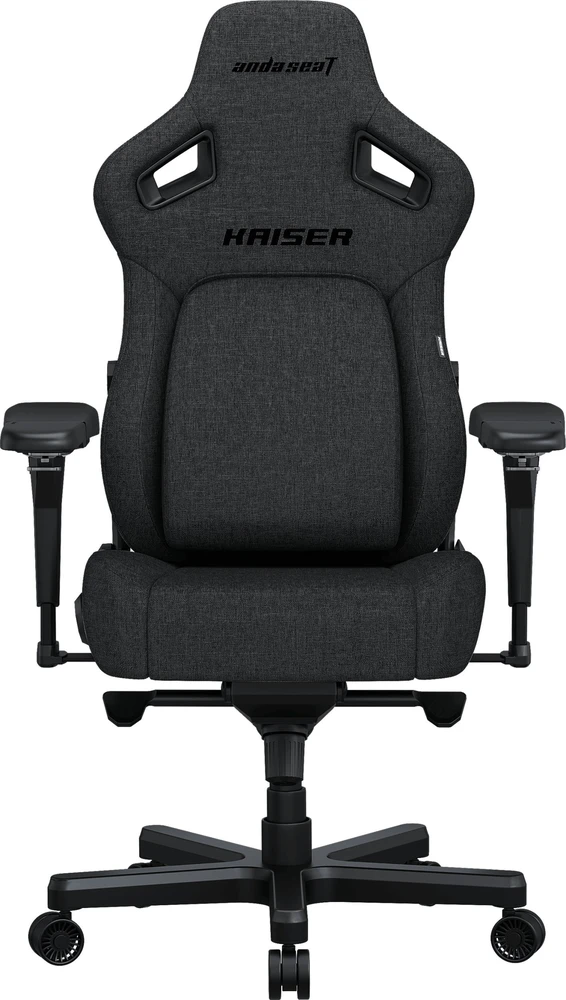 Žaidimų kėdė AndaSeat Kaiser 4 XL, tamsiai pilkos spalvos, medžiaga: audinys