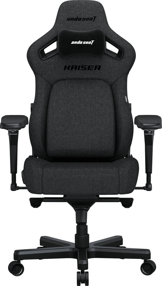 Žaidimų kėdė AndaSeat Kaiser 4 XL, tamsiai pilkos spalvos, medžiaga: audinys