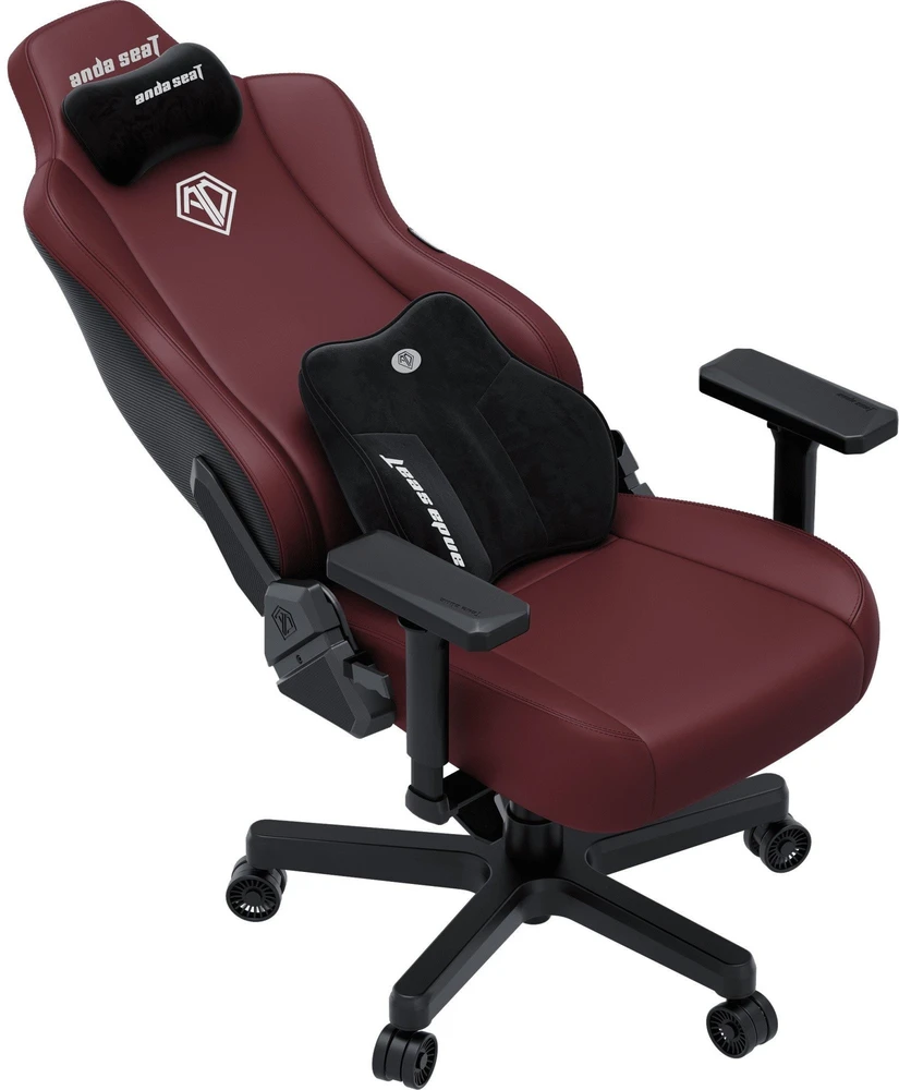 Žaidimų kėdė AndaSeat Kaiser 3E XL, Tamsiai raudonos spalvos, PVC oda
